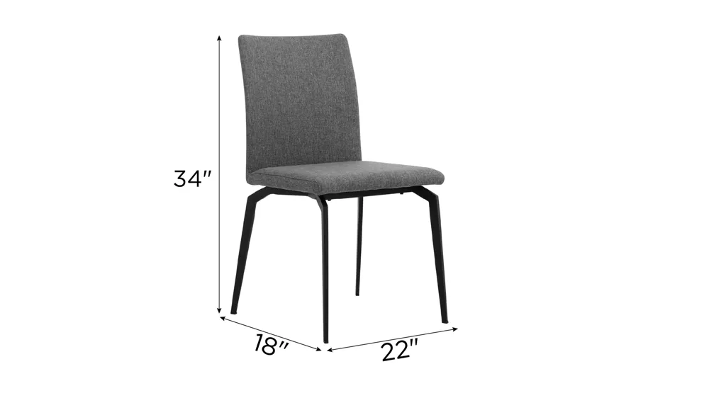 Lyon Dining Chair - Set of 2 Dimensions