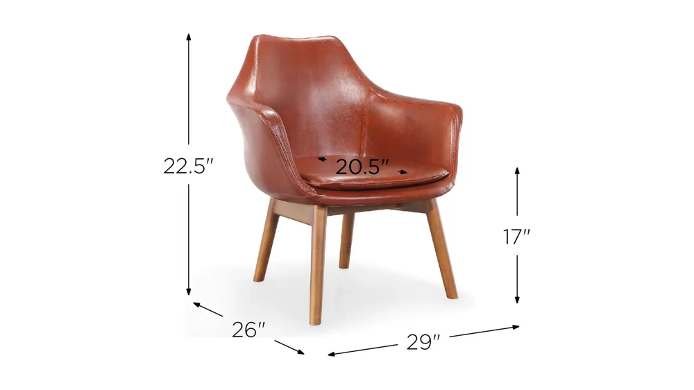 Cronkite Accent Chair (Set of 2) Dimensions