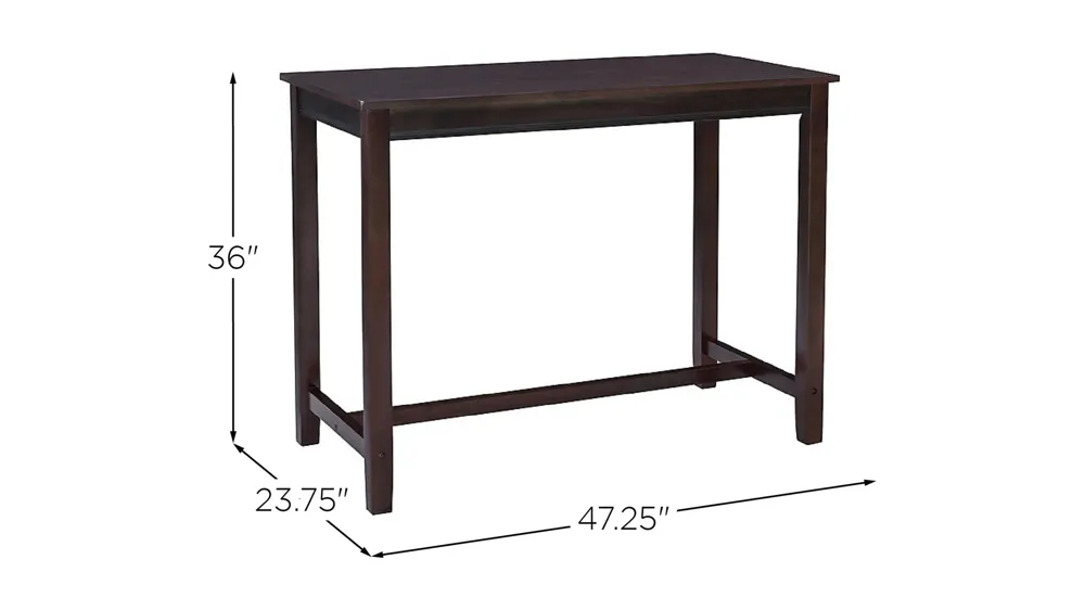 Claridge Counter Height Pub Table Dimensions
