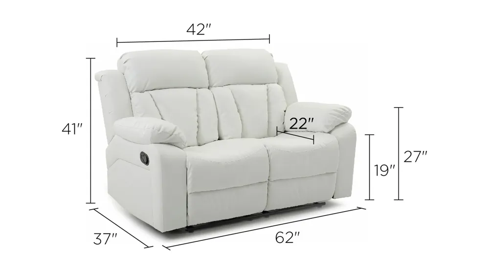 Daria Reclining Loveseat | Raymour & Flanigan