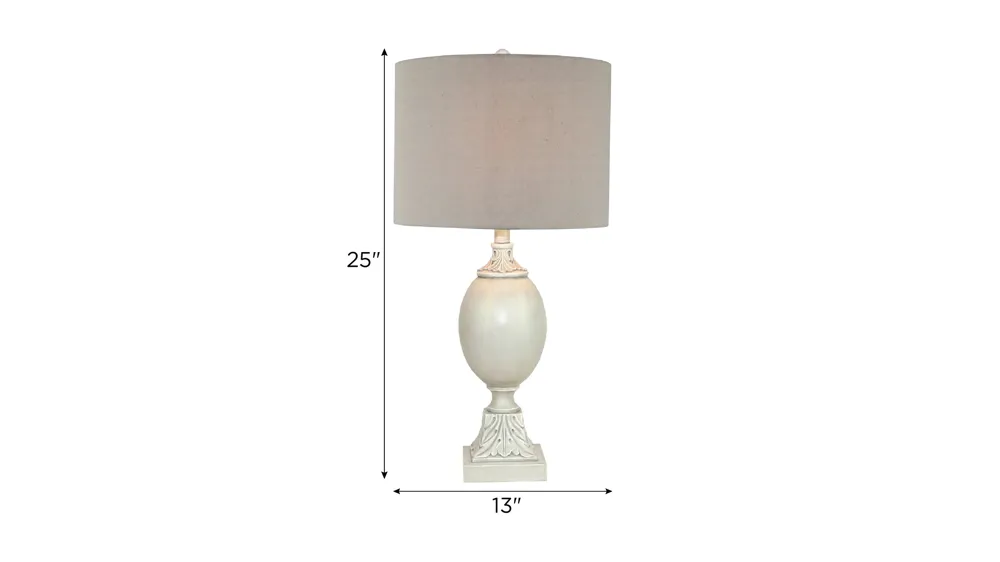 Gray Table Lamp Dimensions