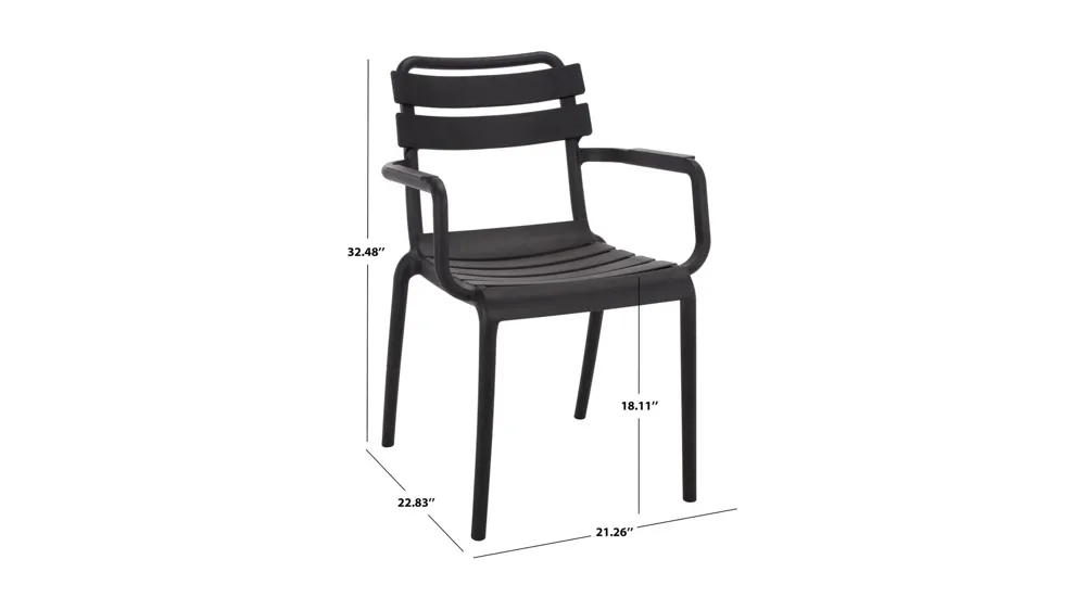 Sarah Outdoor Dining Chairs -Set of 2 Dimensions