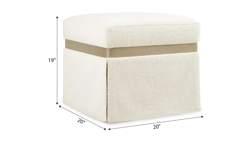Melange Dream Weaver Pouf Dimensions