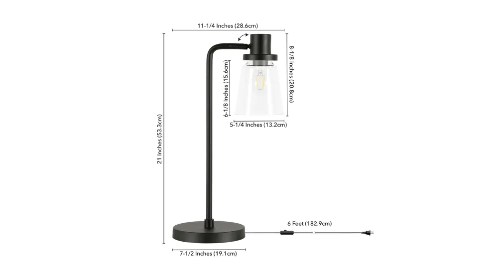 Perry Table Lamp Dimensions