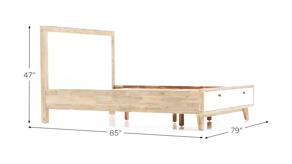 Ava Platform Storage Bed Dimensions