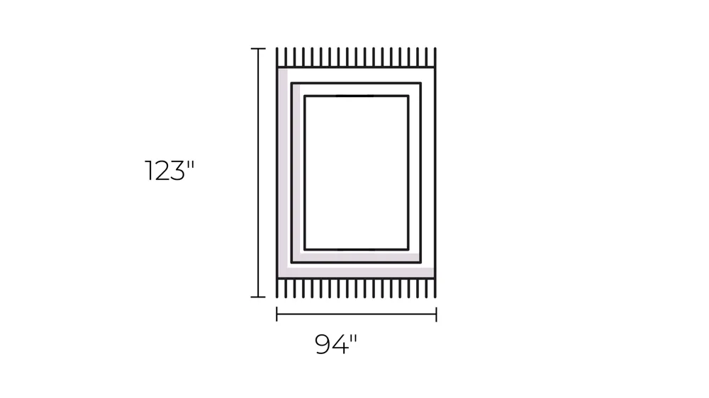 Nepali Gem Rug Dimensions