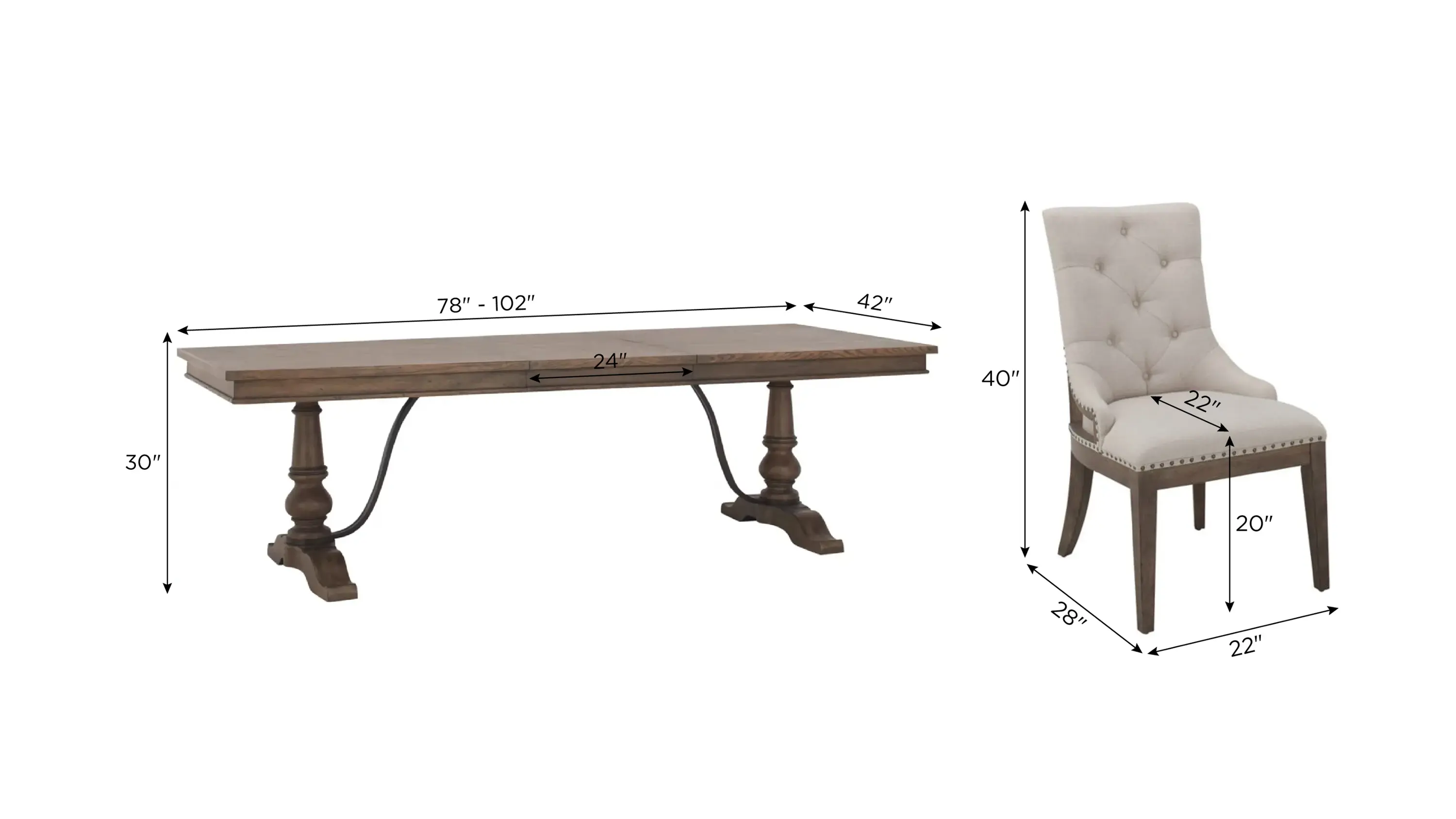 Coventry 7-pc. Dining Set | Raymour & Flanigan