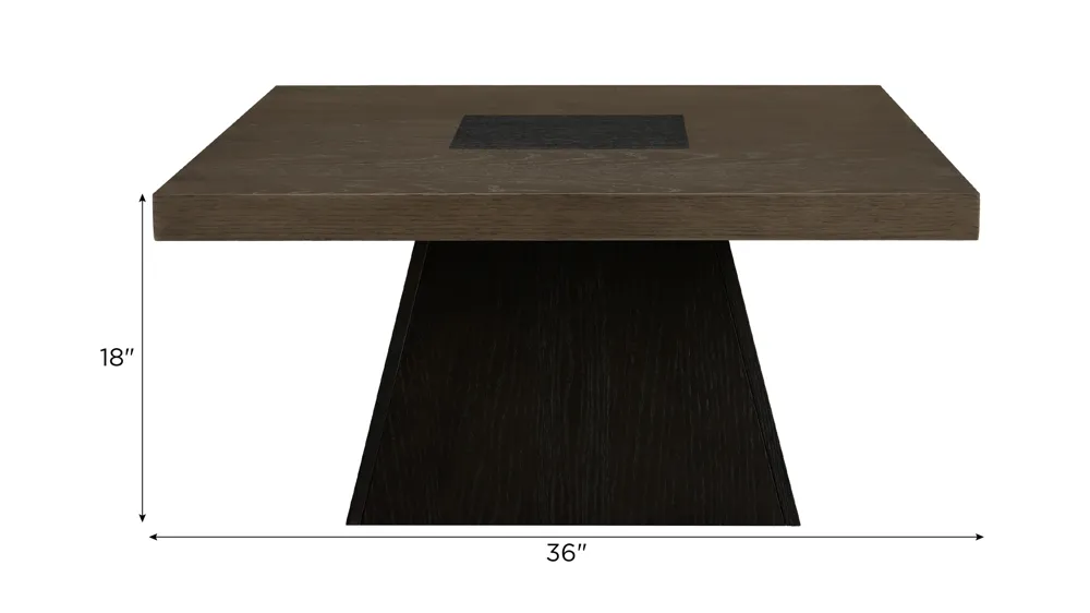 Cleo Coffee Table w/ Casters Dimensions