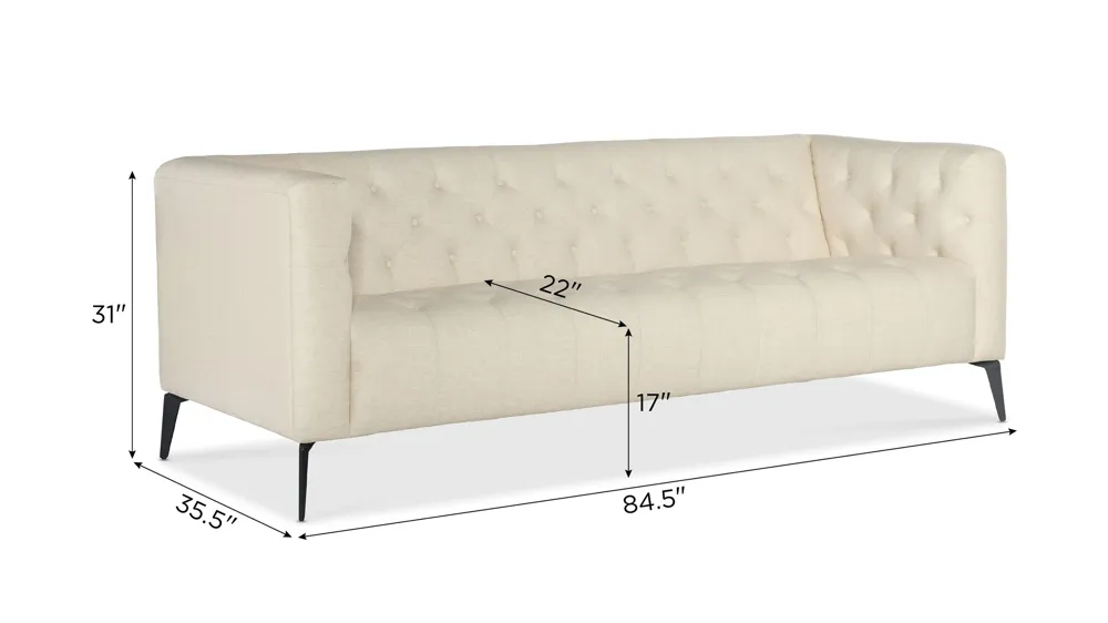 Nicolla Stationary Sofa Dimensions