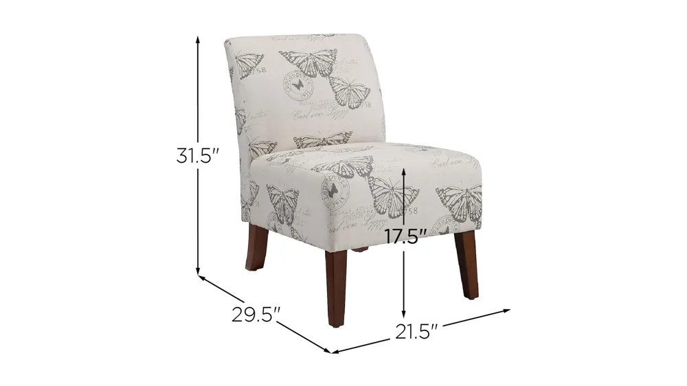 Linen Lily Chair Dimensions