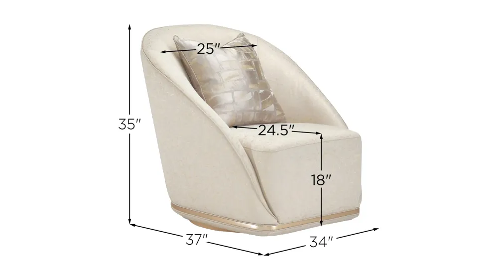 La Rachelle Swivel Chair Dimensions