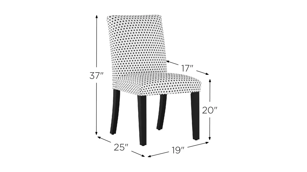 Merry Upholstered Dining Chair Dimensions