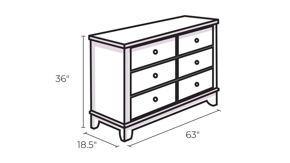 Montillan Dresser Dimensions