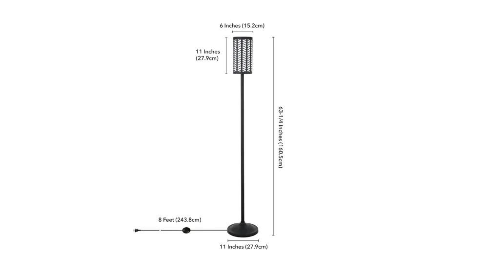 Susana Floor Lamp Dimensions