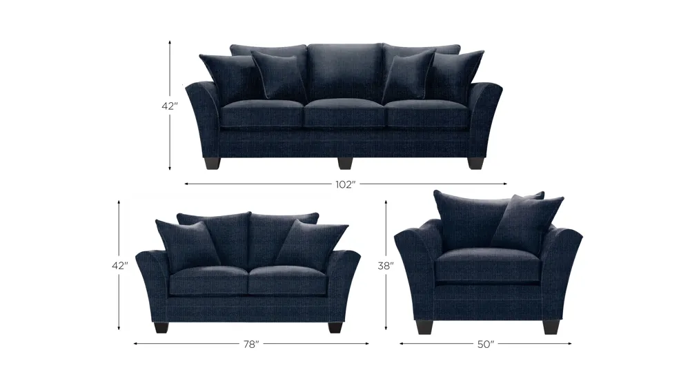 Briarwood Living Room Set Dimensions