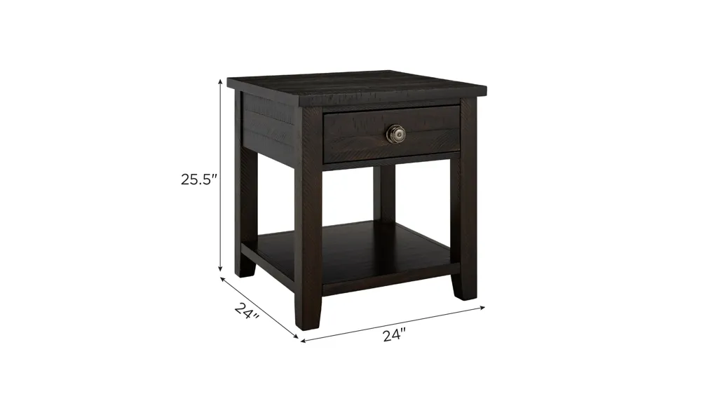 Kiara End Table Dimensions