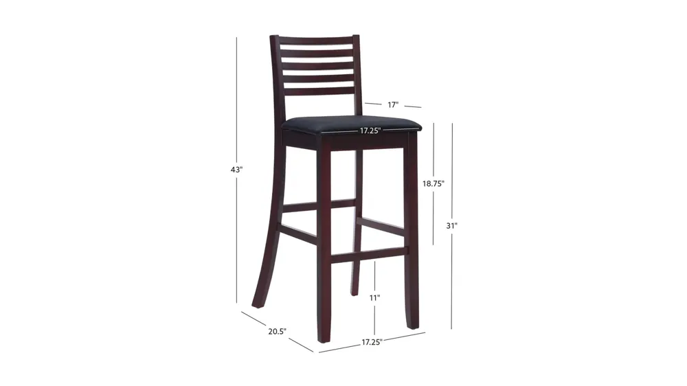 Triena Bar Stool Dimensions