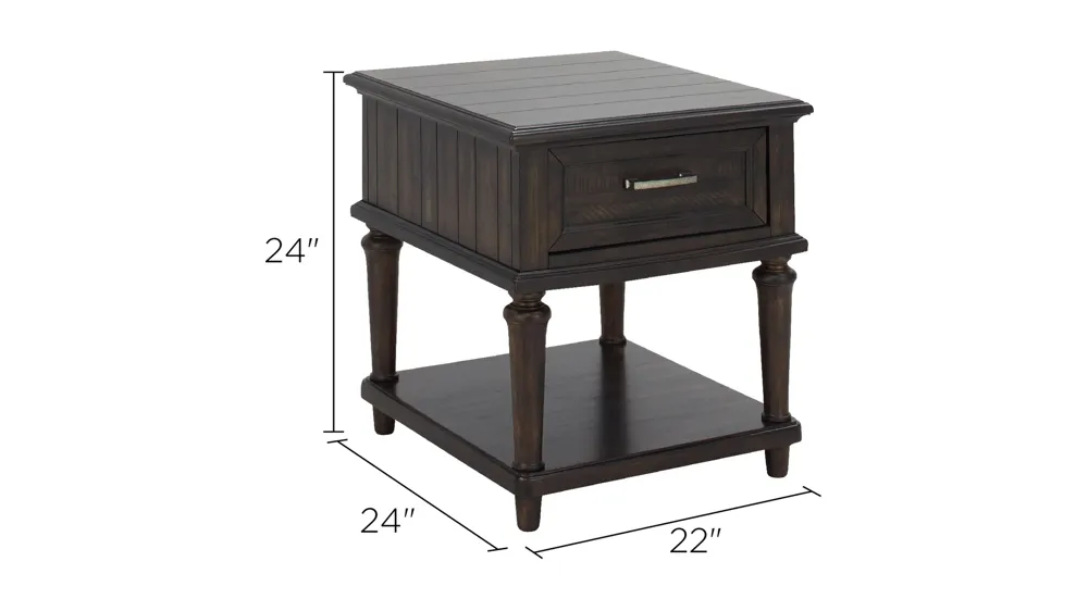 Larkin Rectangular End Table Dimensions