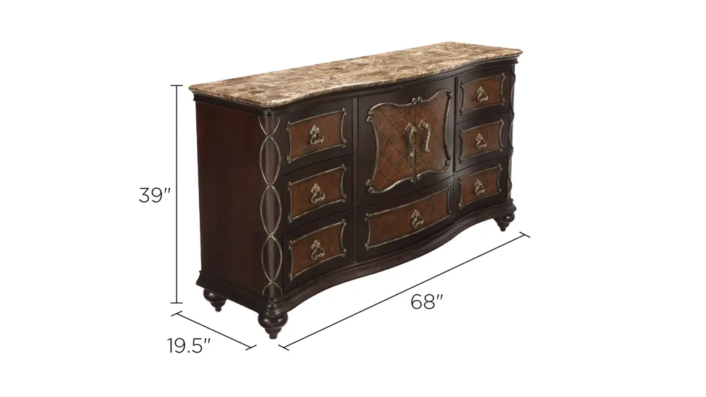 Palazzo Bedroom Dresser Dimensions
