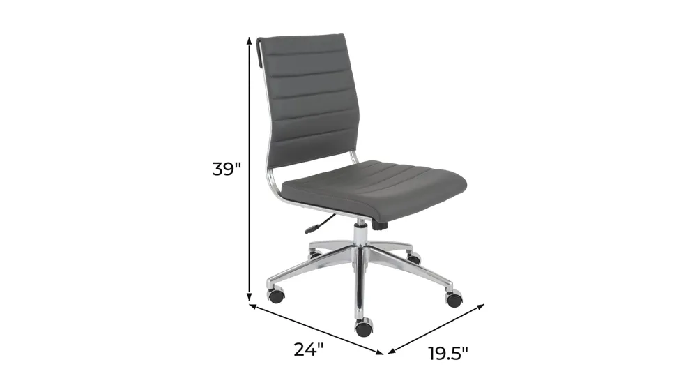 Axel Armless Office Chair Dimensions