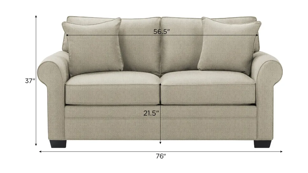 Wellsley Loveseat Dimensions