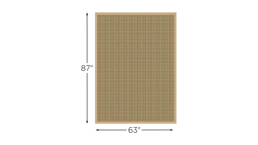 Monterey Basket Indoor/Outdoor Rug Dimensions