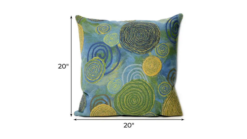 Liora Manne Visions III Graffiti Swirl Pillow Dimensions
