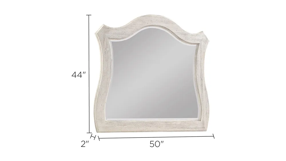 Barton Creek Bedroom Dresser Mirror Dimensions