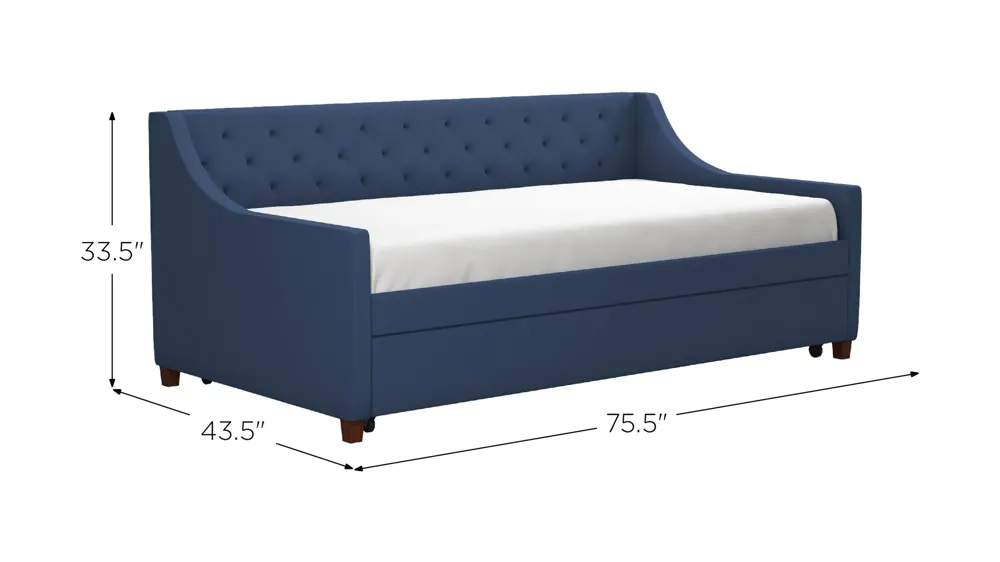 Her Majesty Daybed & Trundle Dimensions