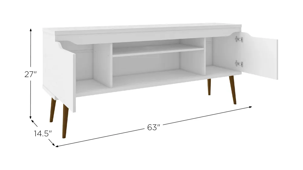Bradley 62" TV Stand Dimensions