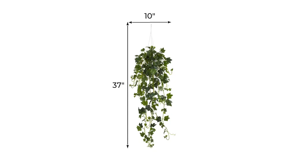 English Ivy Hanging Basket Artificial Plant Dimensions