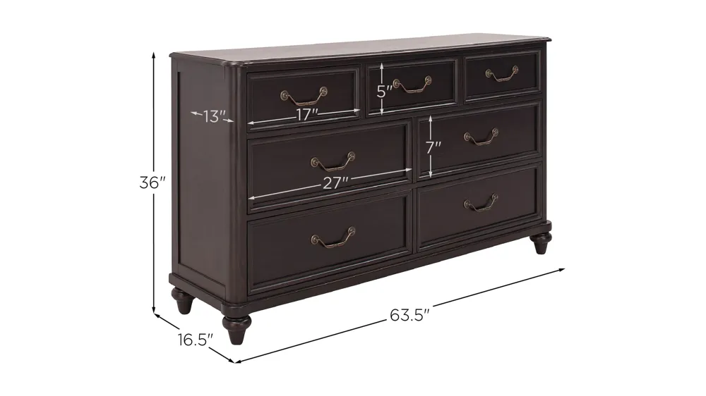 sachin and babi light blue dress Studio Place Dark Gray Dresser