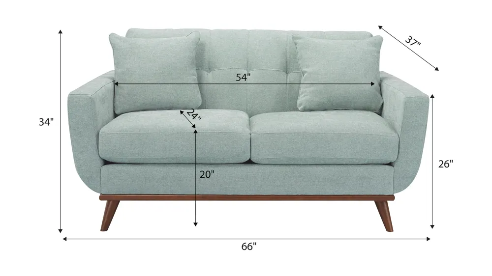 Milo Loveseat Dimensions