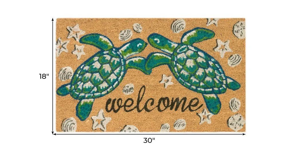Liora Manne Natura Seaturtle Welcome Outdoor Mat Dimensions