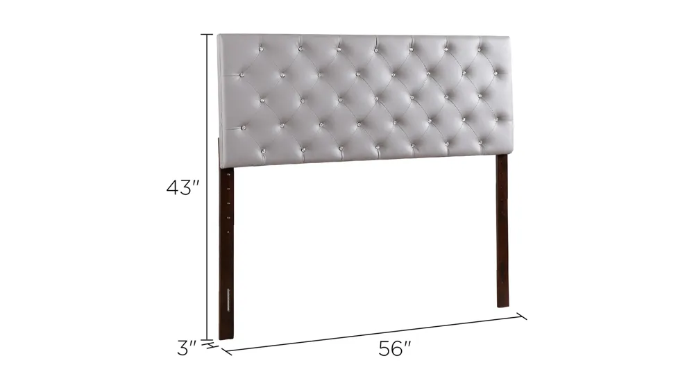 Super Nova Diamond Tufted Headboard Dimensions