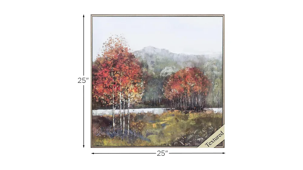 Autumn Breeze II Wall Art Dimensions