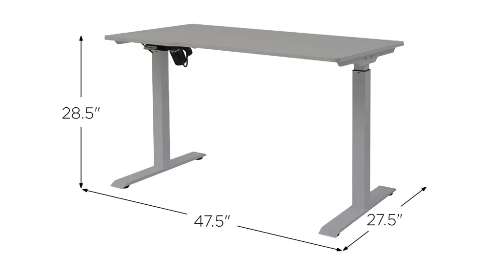 Crispin Sit/Stand Desk Dimensions