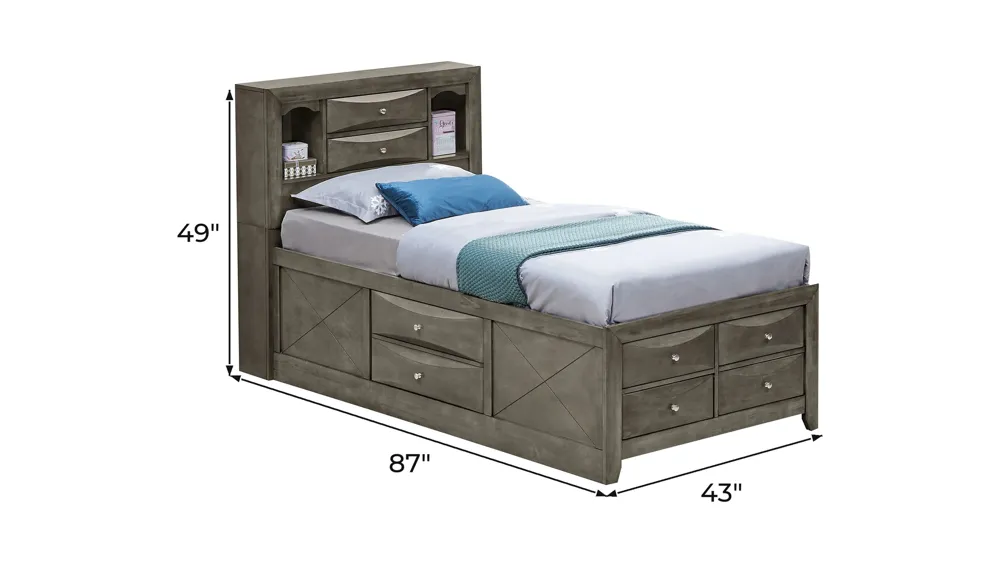 Marilla Captain's Bed Dimensions