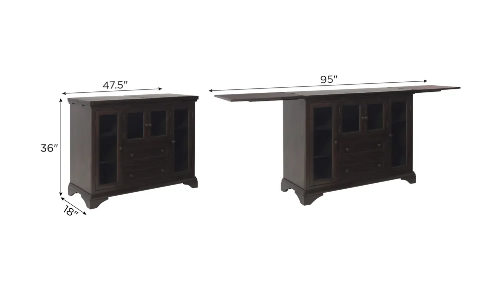 Mirabelle Server Dimensions
