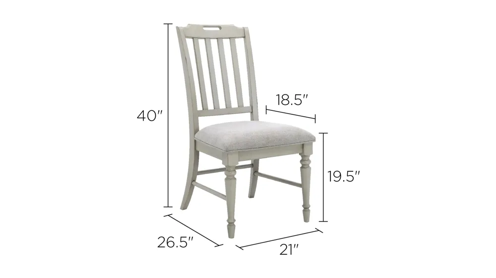 Saybrook Dining Side Chair Dimensions