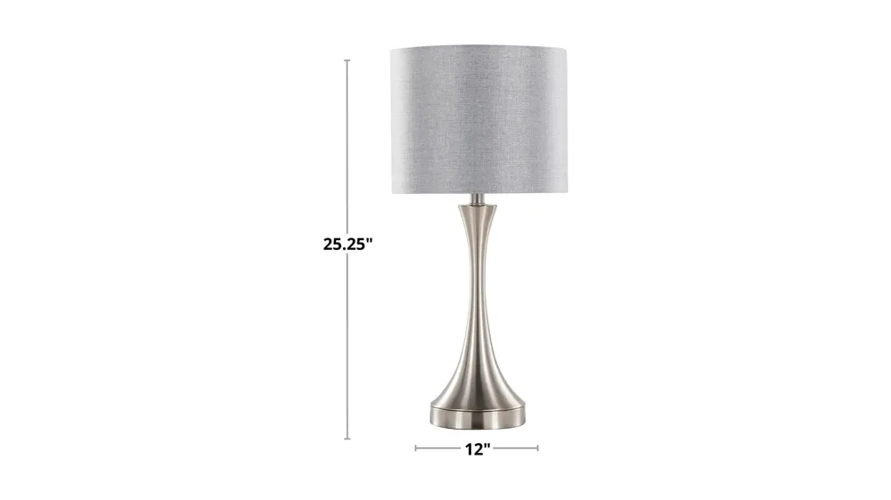 Lenuxe Table Lamp W/ USB - Set of 2 Dimensions