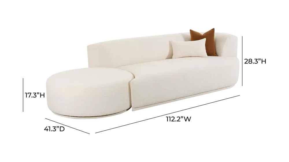 Fickle 2pc. Modular Sofa Dimensions