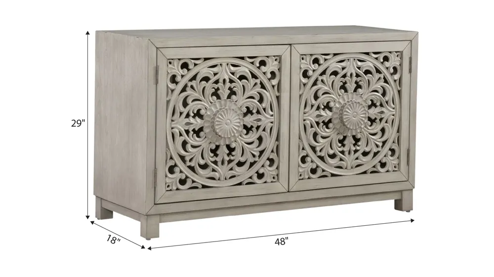 Sundance 2 Door Accent Cabinet Dimensions