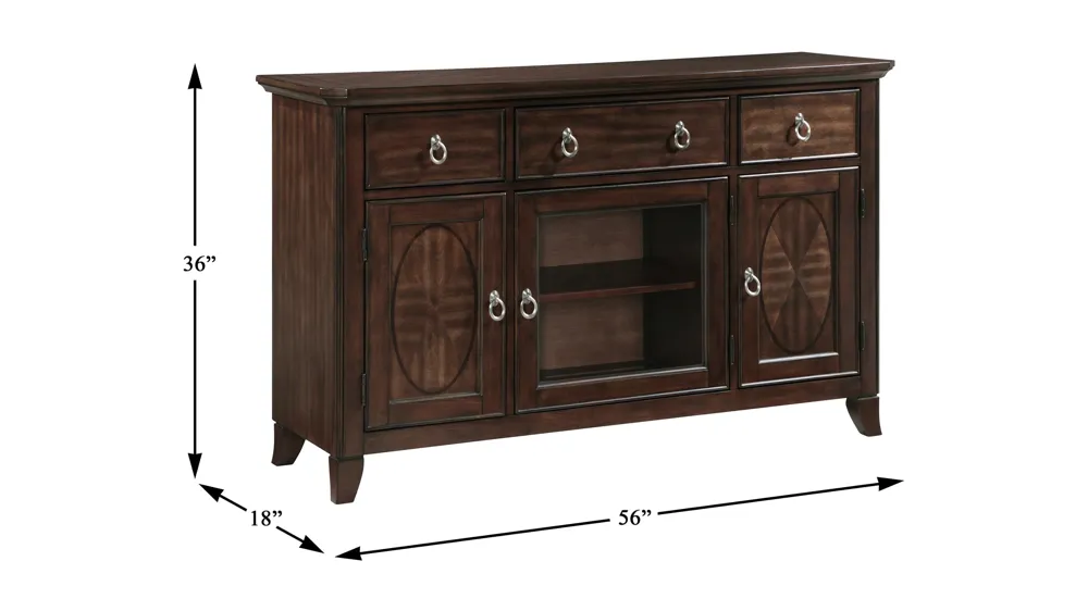 Pratter Dining Server Dimensions