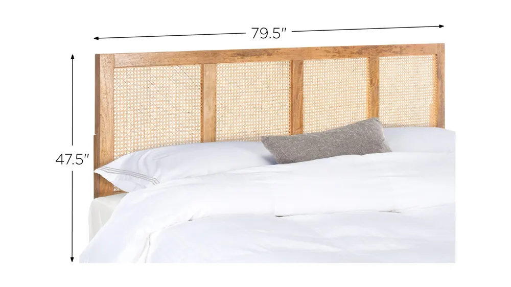 Vienna Cane Mounted Headboard Dimensions