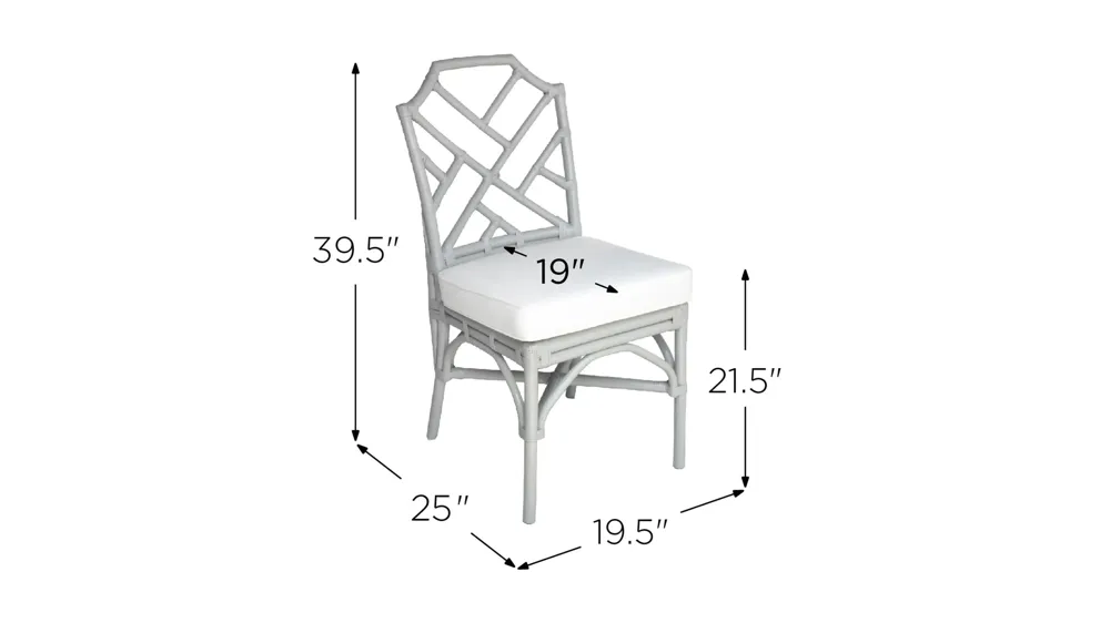 Kara Dining Chair: Set of 2 Dimensions