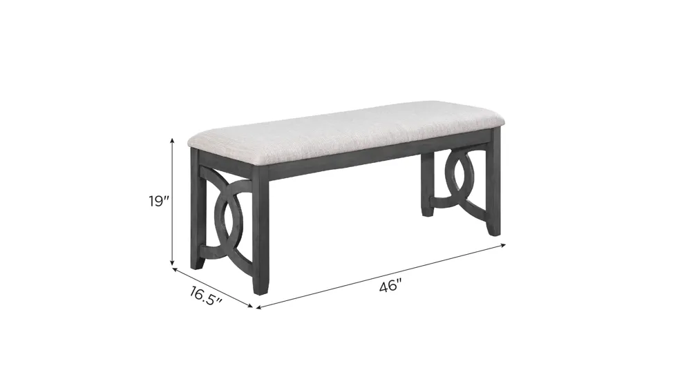 Millie Dining Bench Dimensions
