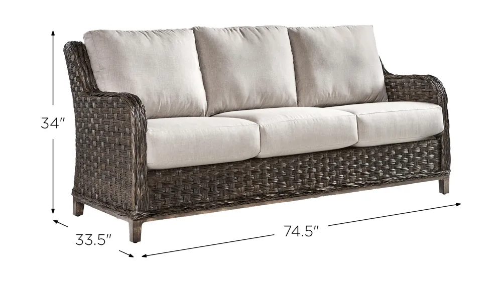 Grand Isle Dkc Outdoor Sofa Dimensions