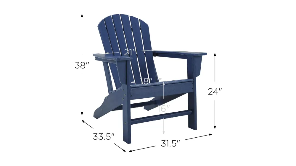 Sundown Treasure Adirondack Chair Dimensions