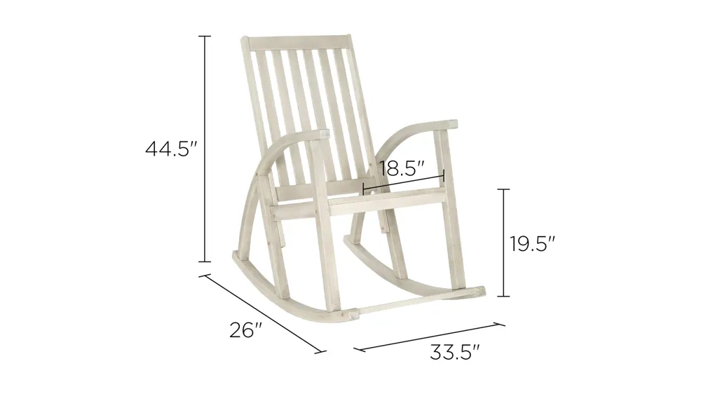 Clayton Outdoor Rocking Chair Dimensions